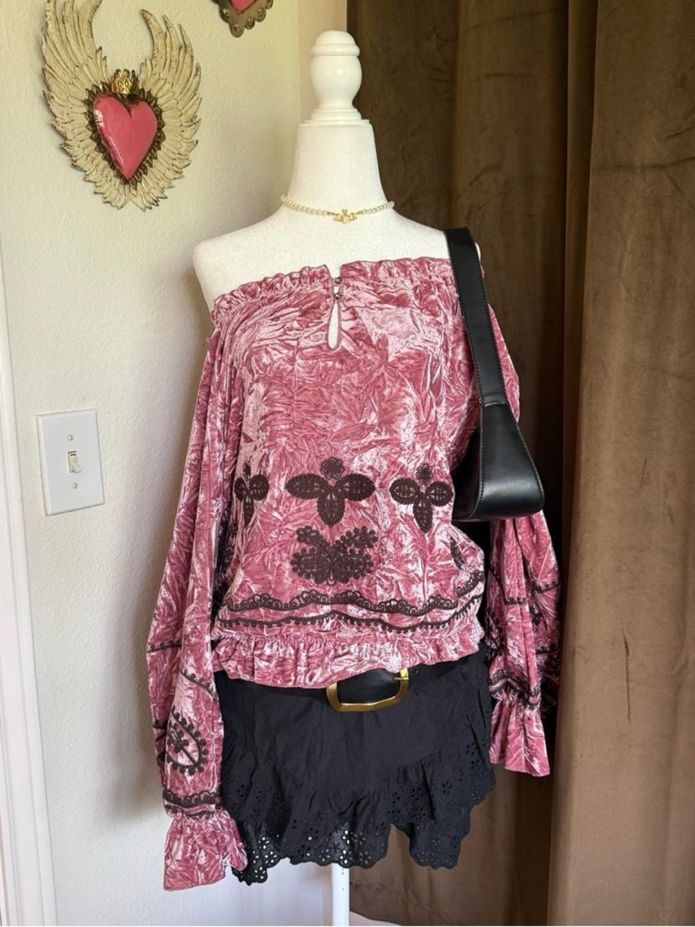 Ivy Jane Crushed Velvet Blouse